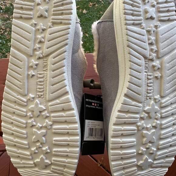 HEY DUDE WENDY CORDUROY GREY 10 - Picture 5 of 5